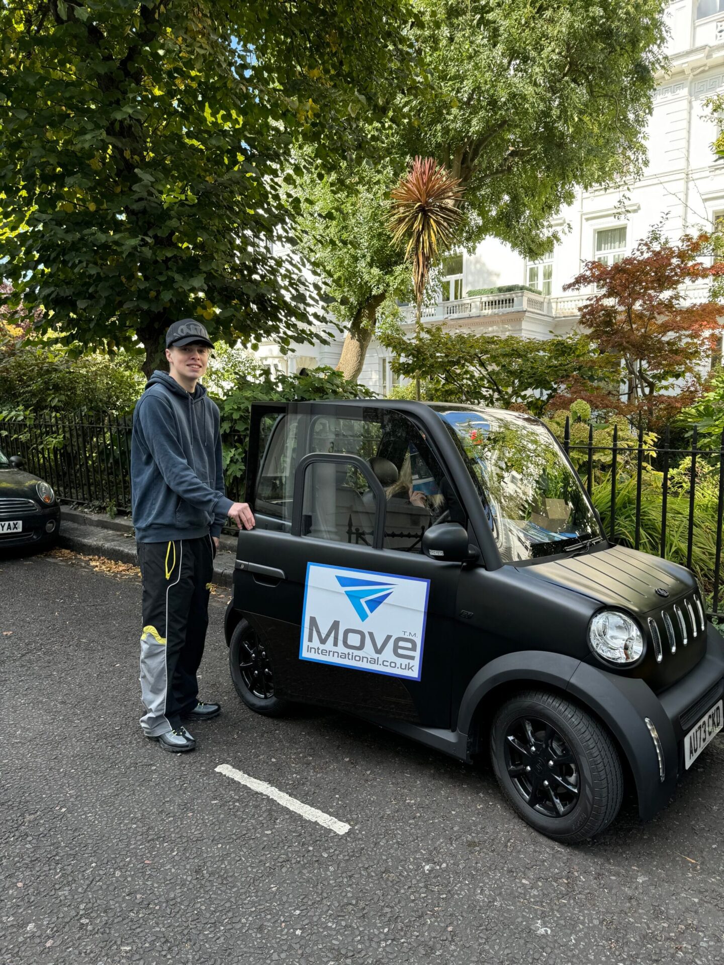 Young driver with a CityCar 28